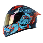 Casco Shaft 526sp Evo Ungloriou Azul Oscuro Visor Iridium Rojo